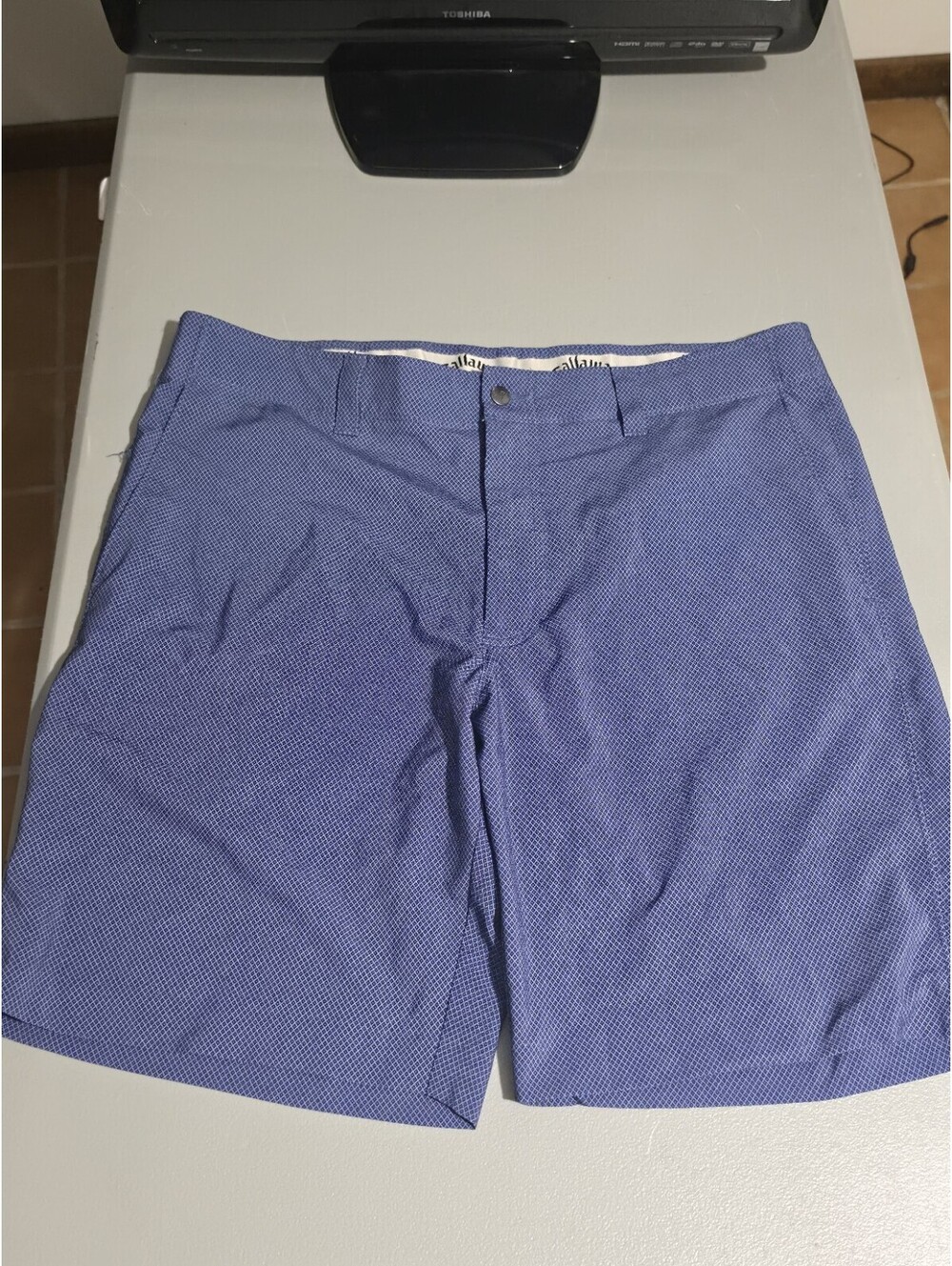 Callaway V Men's Athletic Golf Shorts Blue 36 Flex Shorts
